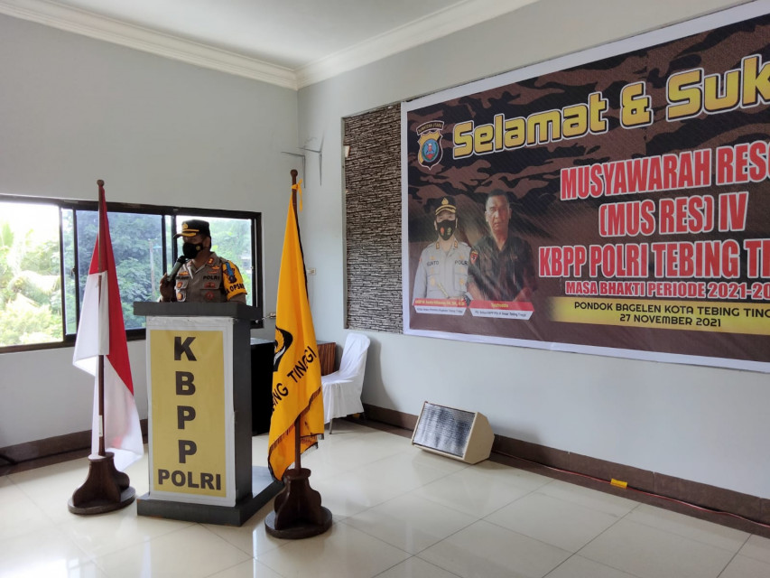 Kapolres Tebingtinggi Hadiri Mures IV KBPP Polri