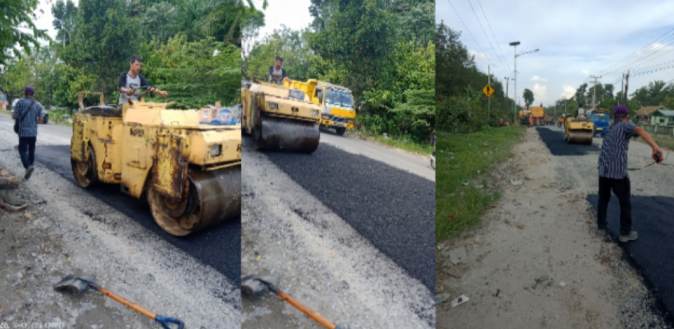 Proyek Pengaspalan Jalan Asahan Anggarannya Misterius, Pemkab Simalungun Turut Andil