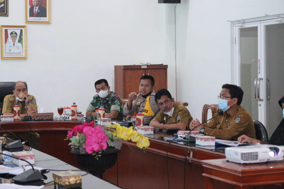 Pemko Tebingtinggi Rapat Evaluasi Target Vaksinasi Covid-19