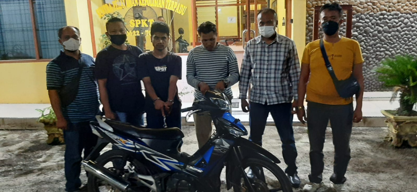 Buser Polsek Bangun Ringkus Pencuri dan Penadah Sepeda Motor