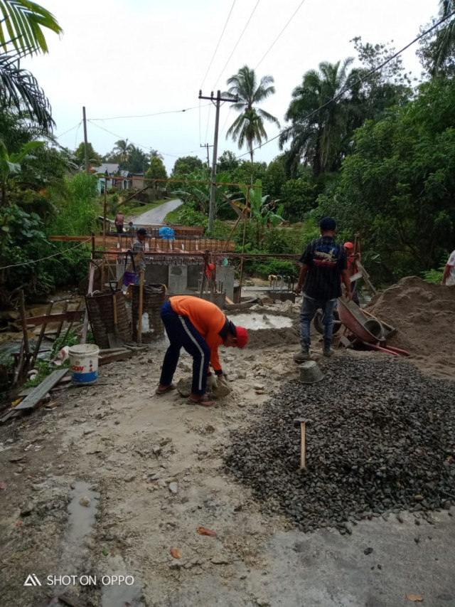 Ada Proyek Jembatan Dinas PUPR di Nagori Tangga Batu, Anggarannya Miliaran, Seharusnya Selesai Tahun 2021