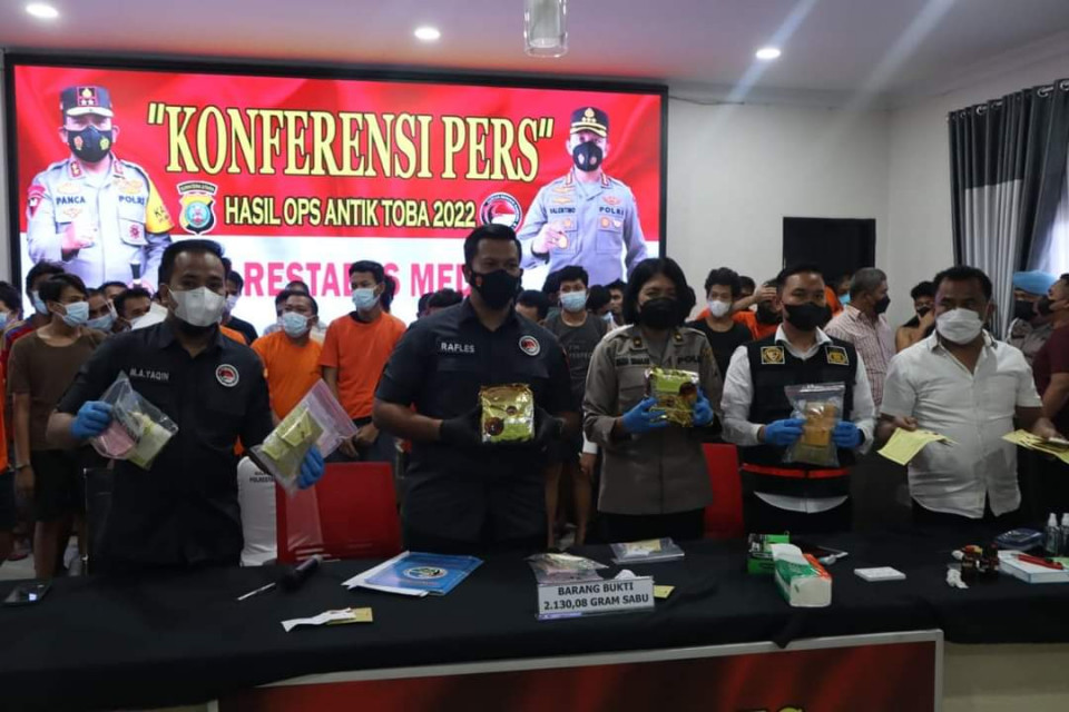 Ops Antik Toba 2022, Polrestabes Medan Gelar Konferensi Pers