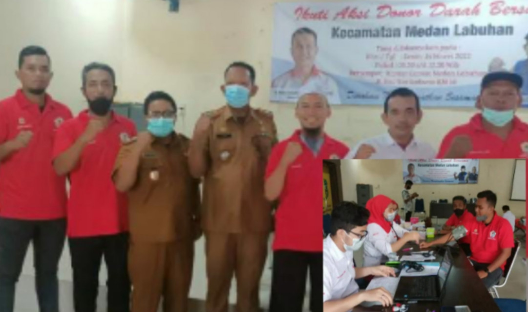 DPD Pujakesuma Kota Medan dan PMI Medan Labuhan Laksanakan Kegiatan Donor Darah