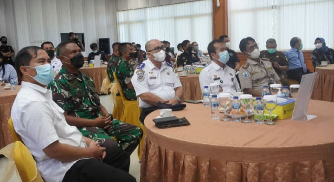 Kakanwil Kemenkumham Bali Menghadiri Pencanangan Zona Integritas