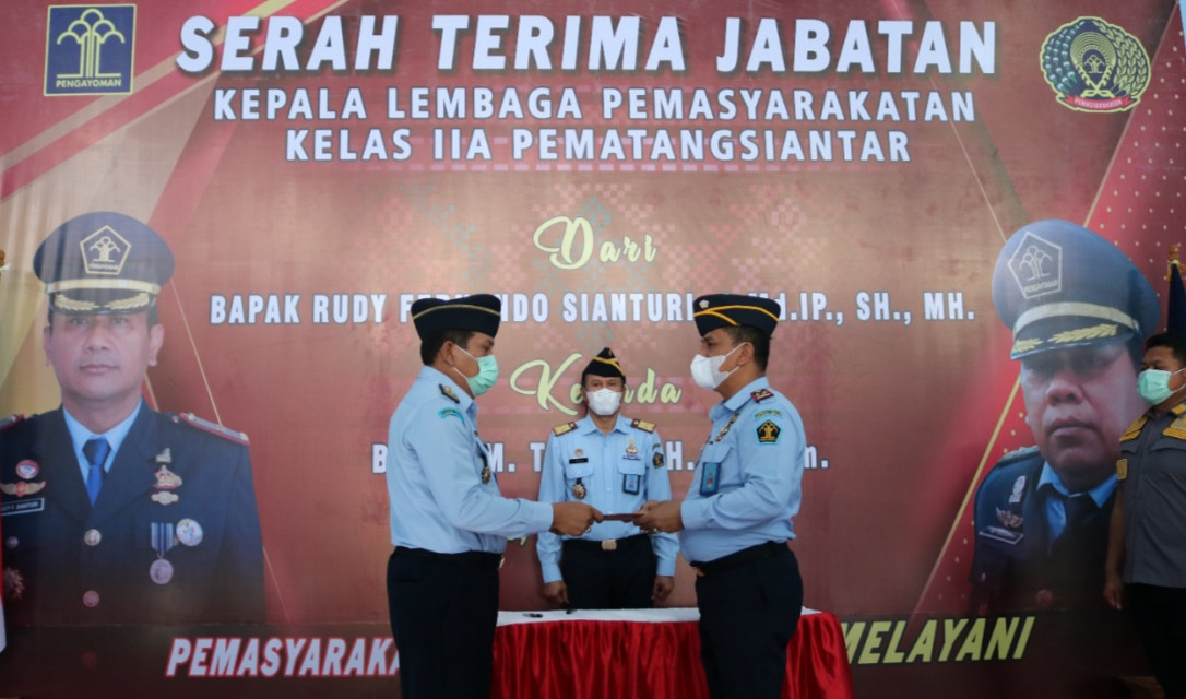 Sertijab KaLapas Kelas IIA Pematangsiantar, Kakanwil \"Kinerja Lapas kelas II APematang Siantar Selama Ini Sudah Baik\"