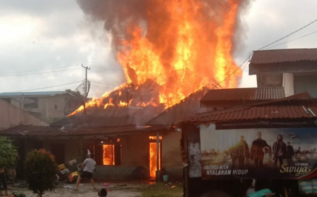 Masak Makanan Ternak, Satu Rumah di Lorong 6 Parluasan Terbakar