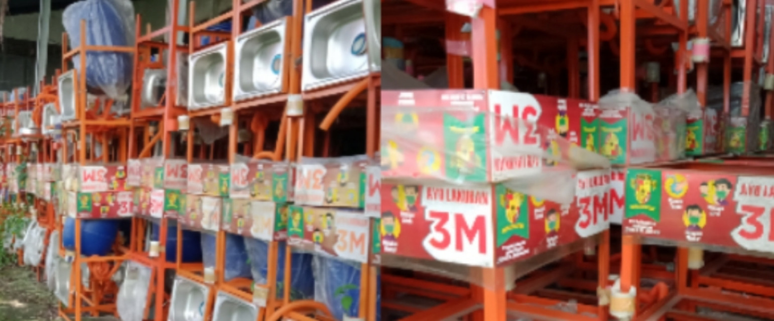 Ratusan Westafel Milik BPBD Mangkrak di Gudang Eks UPT Dishub Simalungun