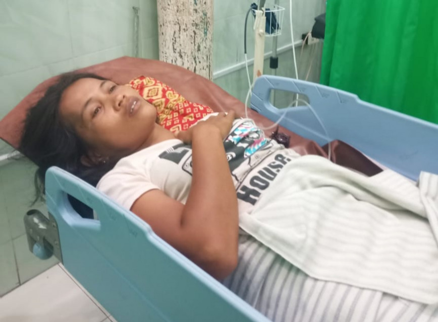 Ibu Tiga Anak Berdarah darah Dipukul Tetangga di Tanjung Pinggir Kota Siantar