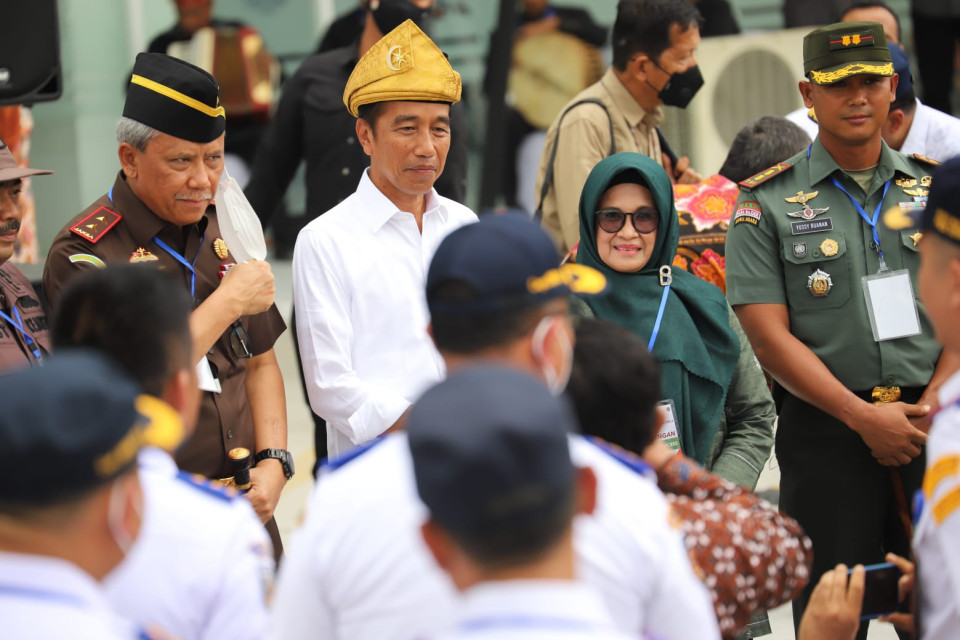 Jokowi Resmikan Terminal Tanjung Pinggir Kota Pematang Siantar