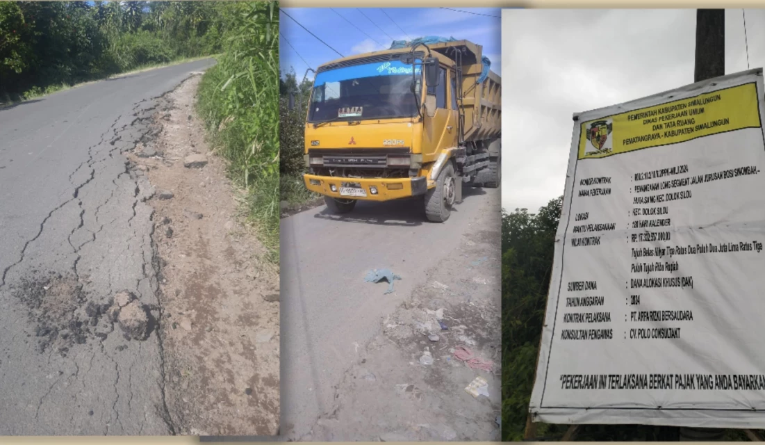 Truck Pengangkut Beskos Merusak Jalan, Dimana Dishub Simalungun