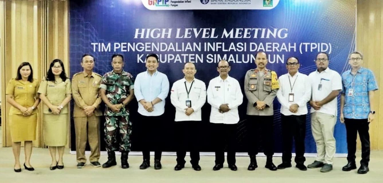 Wakil Bupati Simalungun Hadiri Rapat HLM TPID