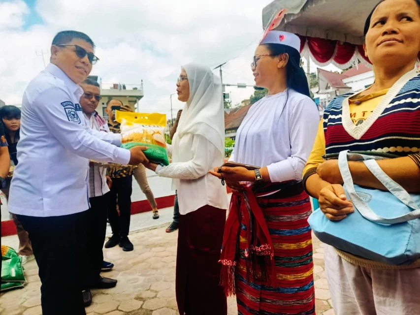 Mengendalikan Inflasi, Pemkab Taput-BI Sibolga gelar gerakan pangan murah