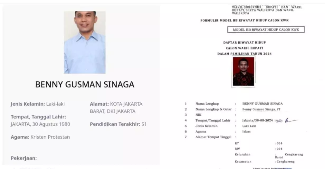 Setelah Ijazah Anton Saragih, Identitas Benny Gusman Sinaga juga Berbeda