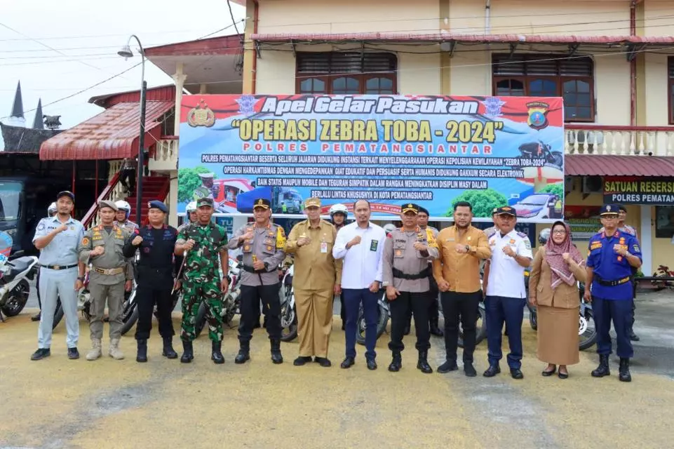 PJs Walikota Pematangsiantar Dukung Operasi Zebra 2024