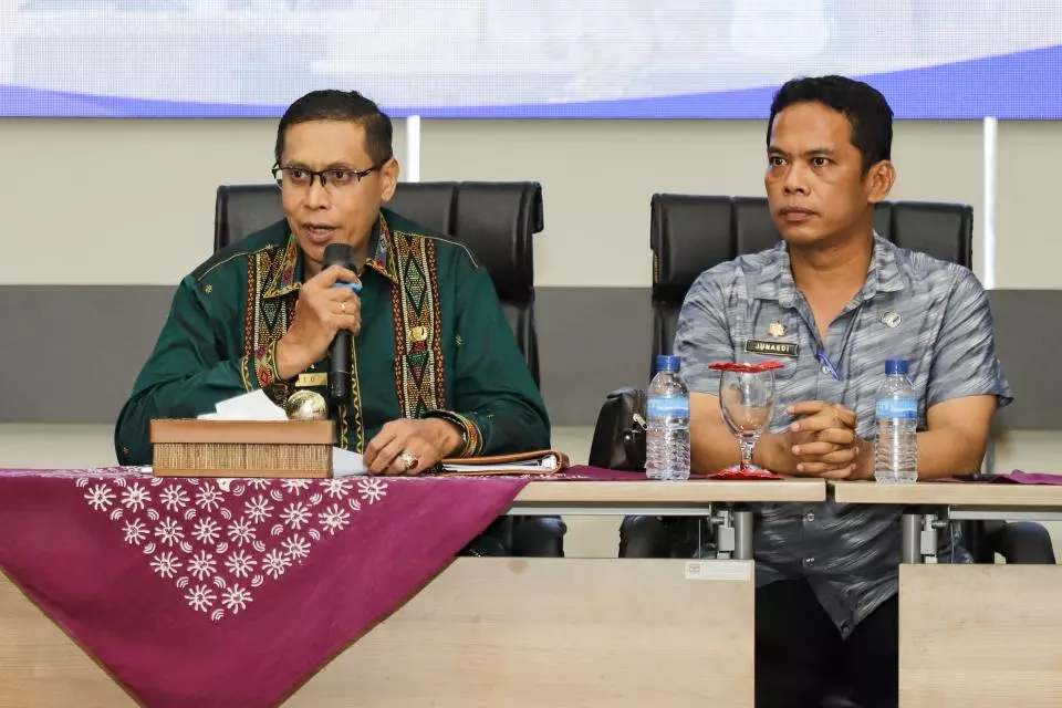 PJs Walikota Pematangsiantar Tanggap Korban Kebakaran Pasar Horas