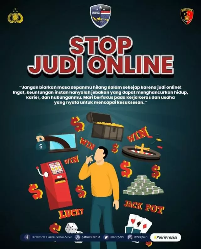 Kapolres Simalungun Serukan Stop Judi Online