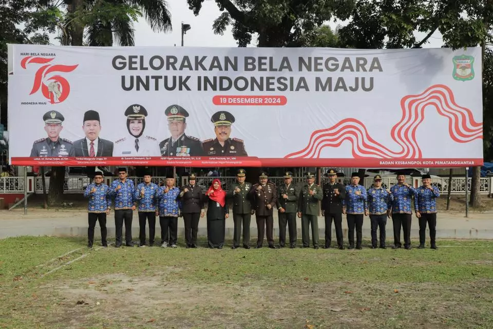 Pemko Pematangsiantar Gelar Upacara Peringatan Hari Bela Negara